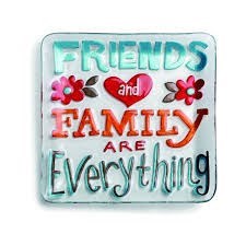 Friends & Family Square Fused Glass Plate