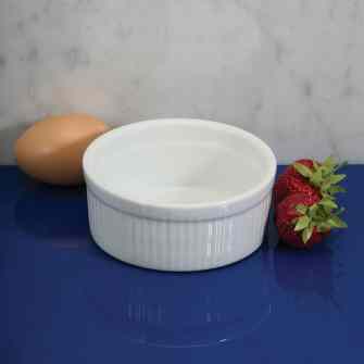 BIA White Ceramic Souffle Dish 300mL - 10oz