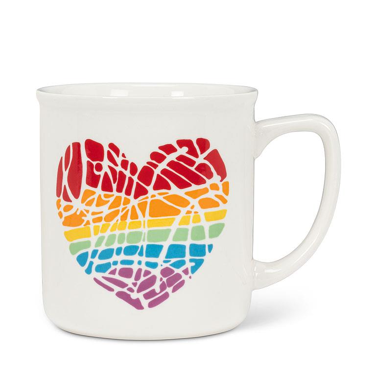 Rainbow Heart Mug | 14oz