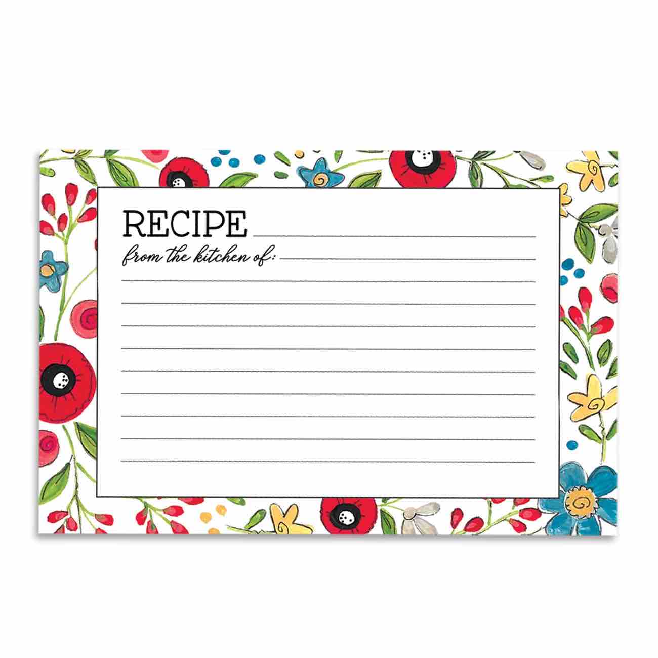 Recipe Cards 4x6 | Happy Kitchen
