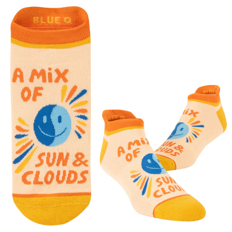 Blue Q Sneaker Socks S/M | Sun & Clouds