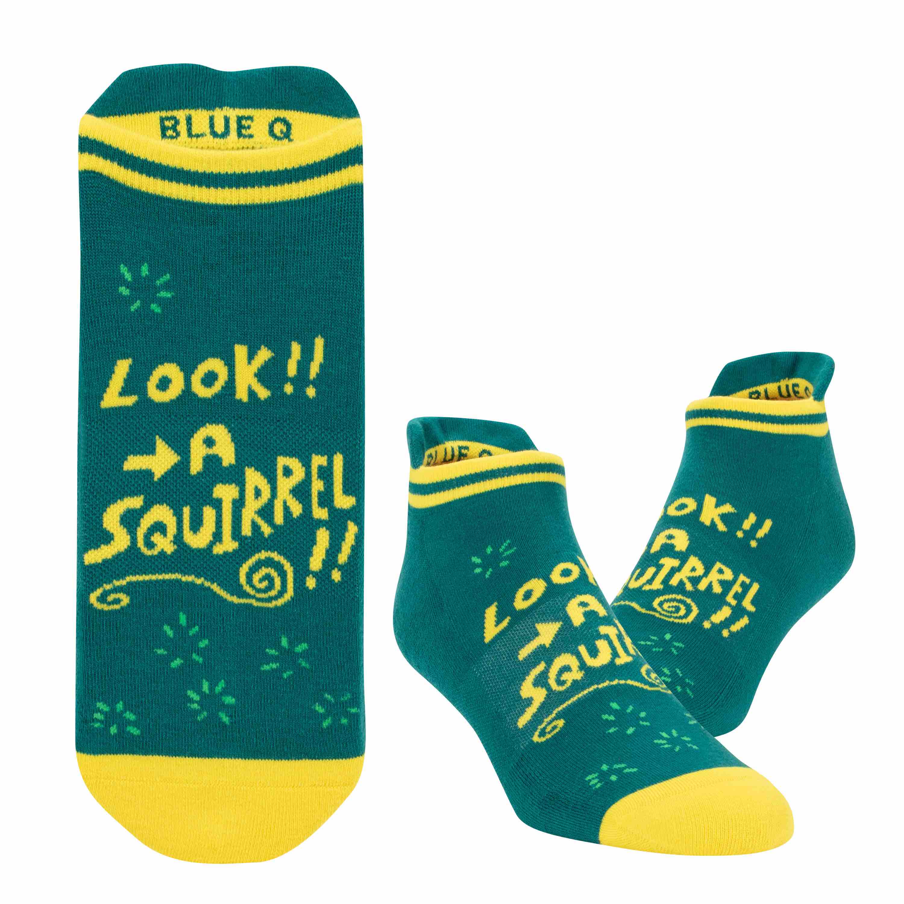 Blue Q Sneaker Socks L/XL | Look Squirrel