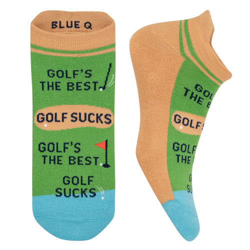 Blue Q Sneaker Socks S/M | Golf Sucks