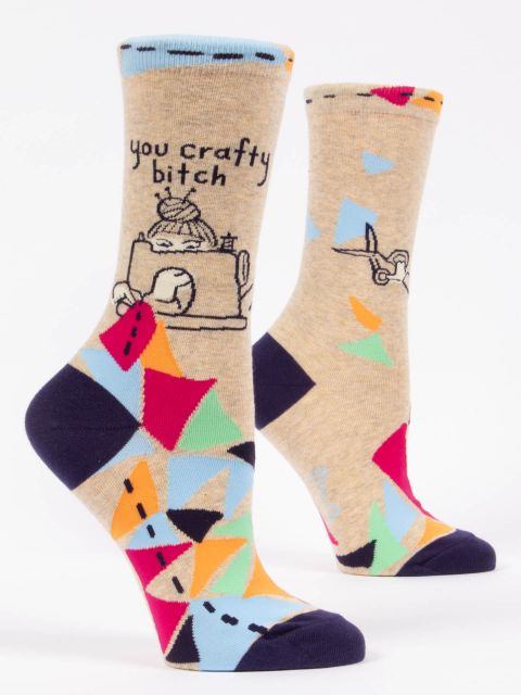 Blue Q Women's Crew Socks | Crafty B