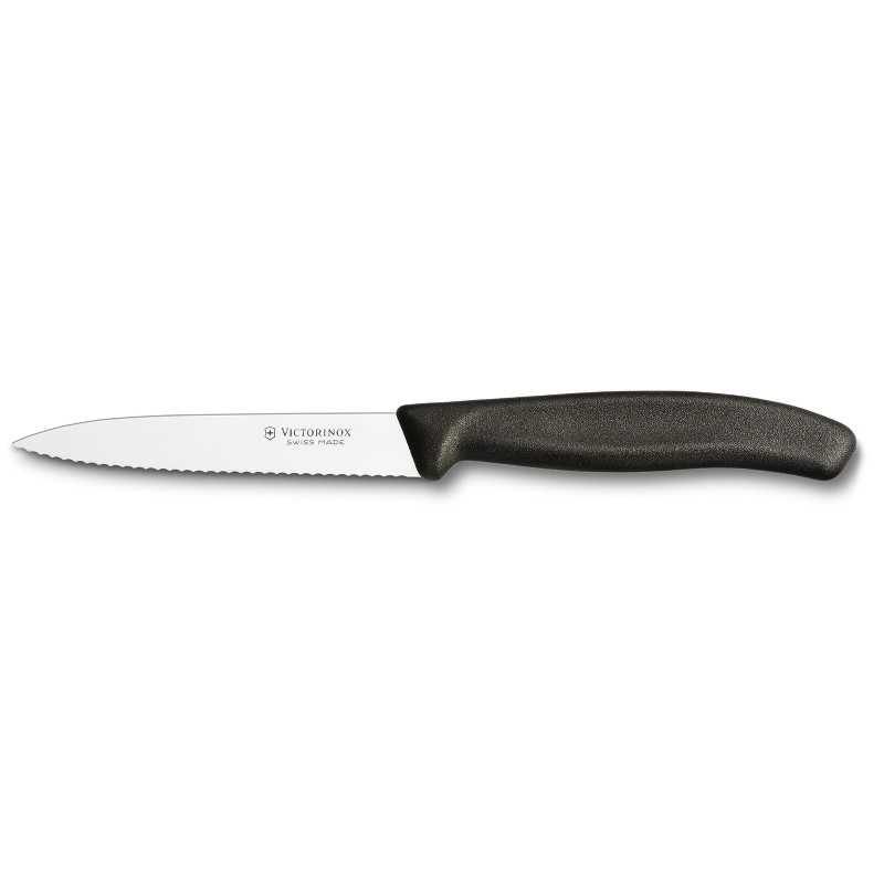 Victorinox 4" Serrated Paring Knife | Black
