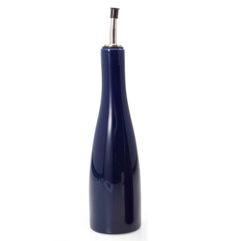 Ceramic Oil Bottle | Navy Blue