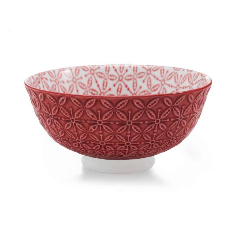 BIA Aster Footed Bowl | Red