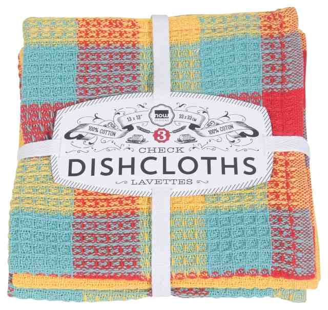 Dishcloths | Set of 3 | Lemon Check