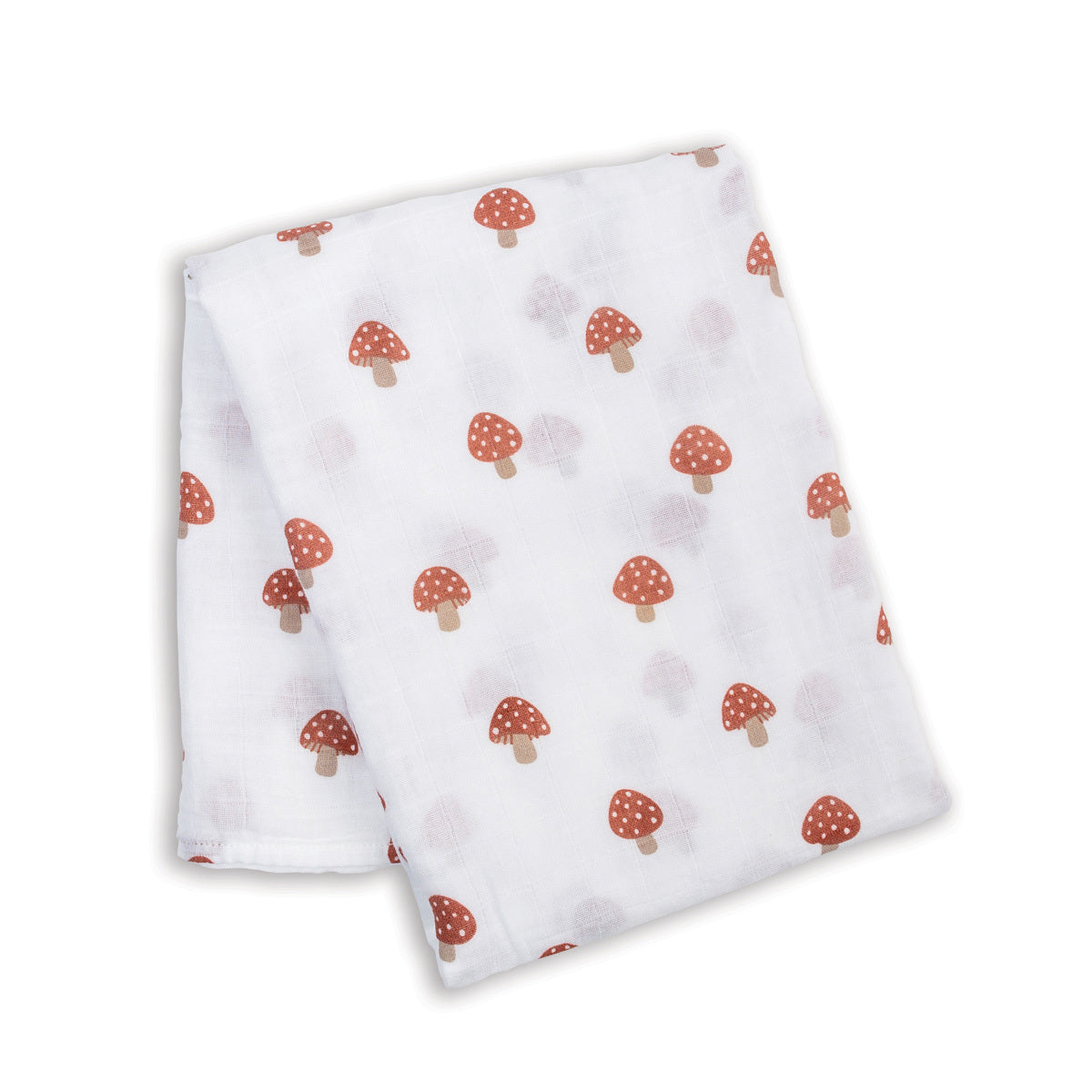 Lulujo Muslin Swaddle Blanket | Mushroom