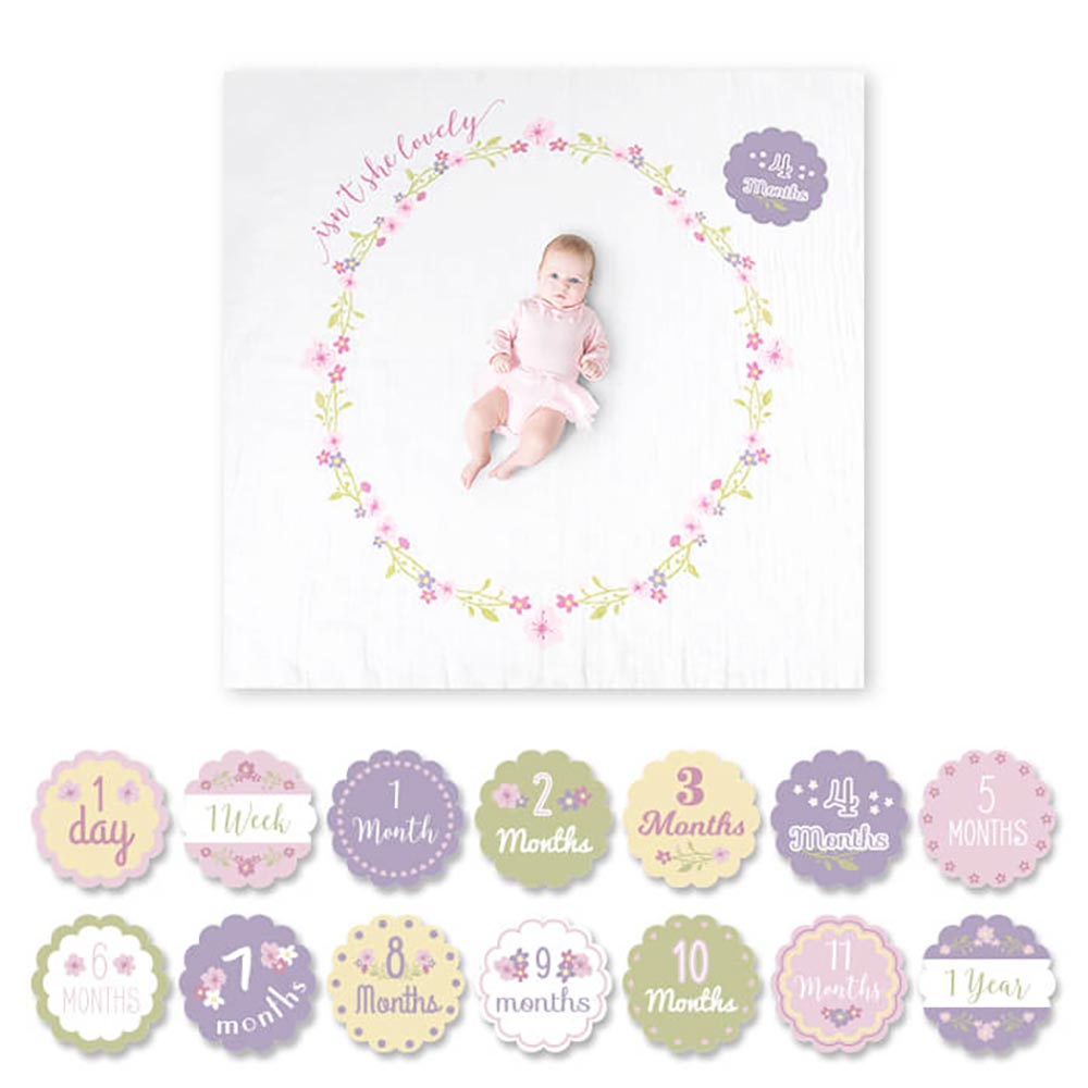 Lulujo Baby's 1st Year Blanket & Cards | Isn't She Lovely