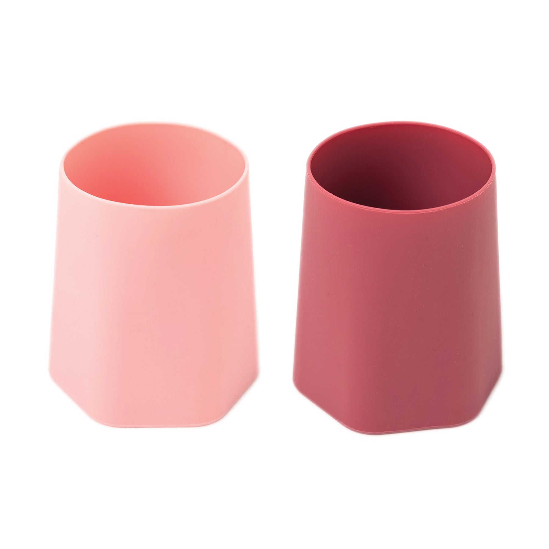 Tiny Twinkle Silicone Training Cups | 2pk | Rose & Burgundy