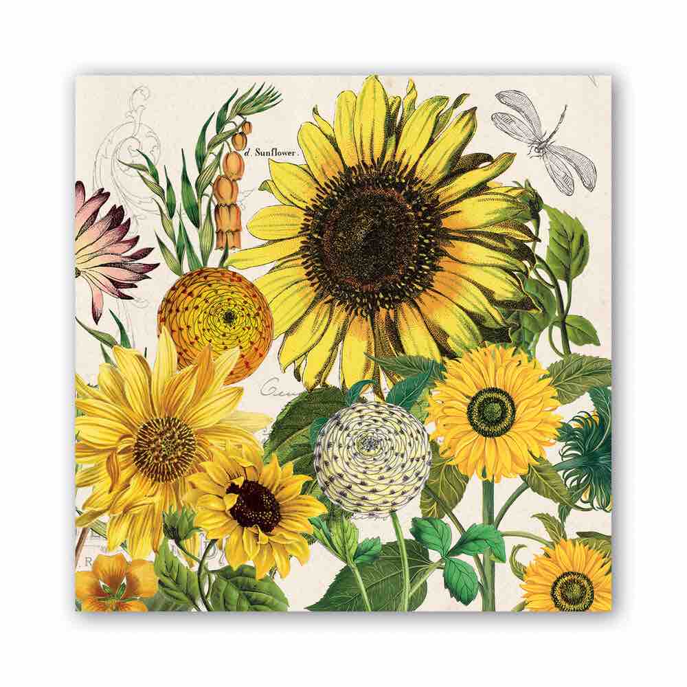 Michel Design Luncheon Napkins | Sunflower