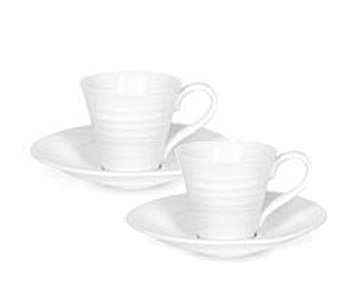 Sophie Conran White Espresso Cup & Saucer Set of 2