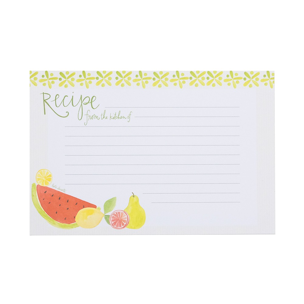 Recipe Cards 4x6 | Fruit