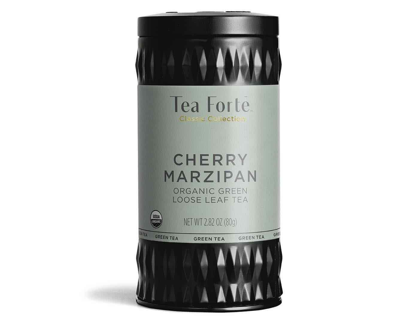 Tea Forte Green Tea Canister | Cherry Marzipan