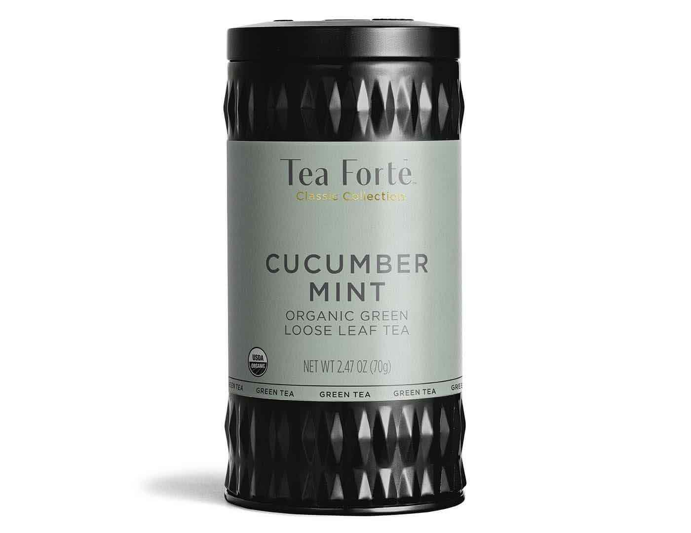Tea Forte Green Tea Canister | Cucumber Mint