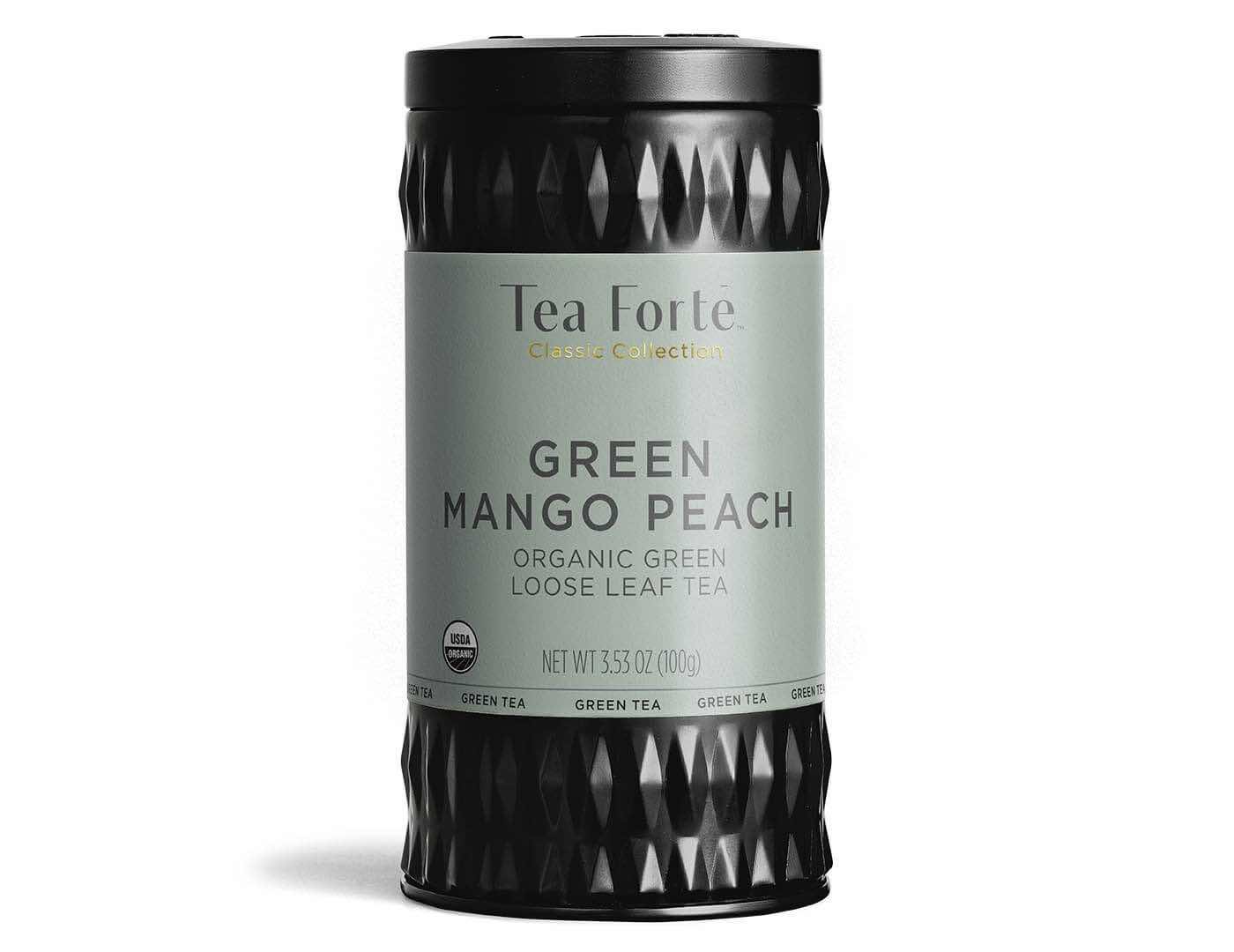Tea Forte Green Tea Canister | Green Mango Peach