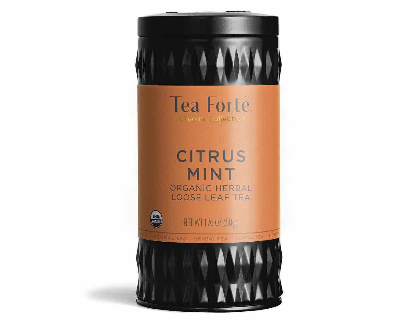 Tea Forte Herbal Tea Canister | Citrus Mint Organic