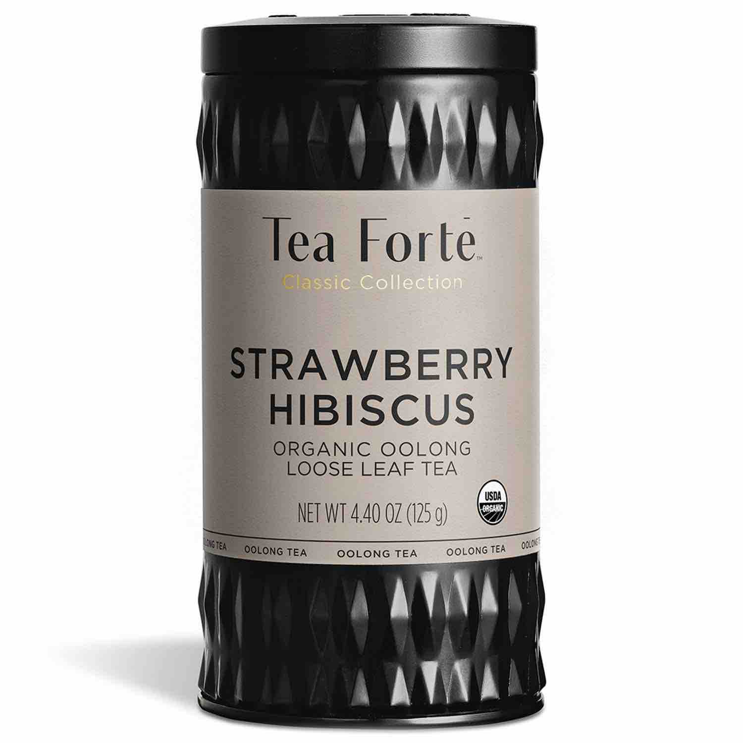 Tea Forte Black Tea Canister | Strawberry Hibiscus