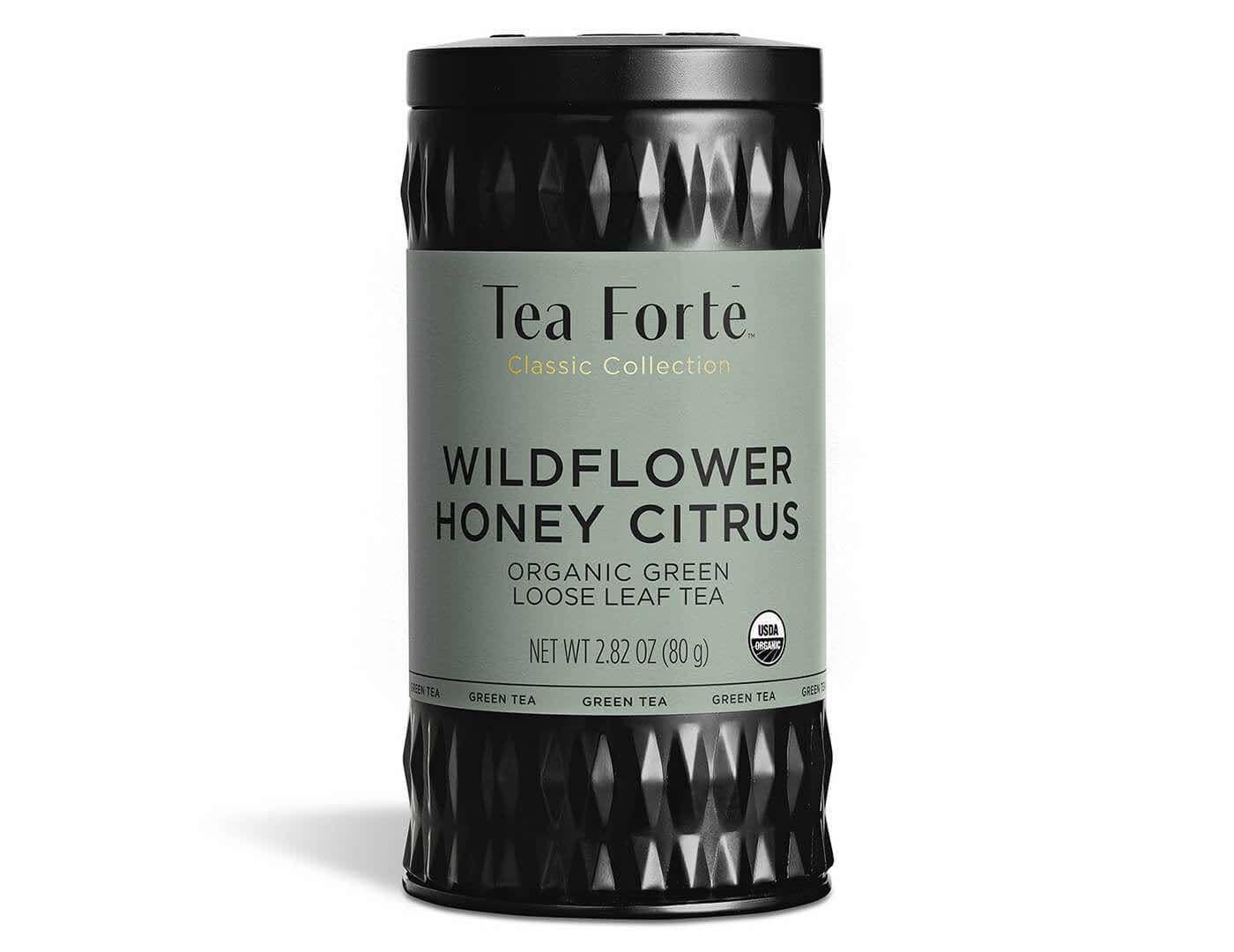 Tea Forte Green Tea Canister | Wildflower Honey Citrus