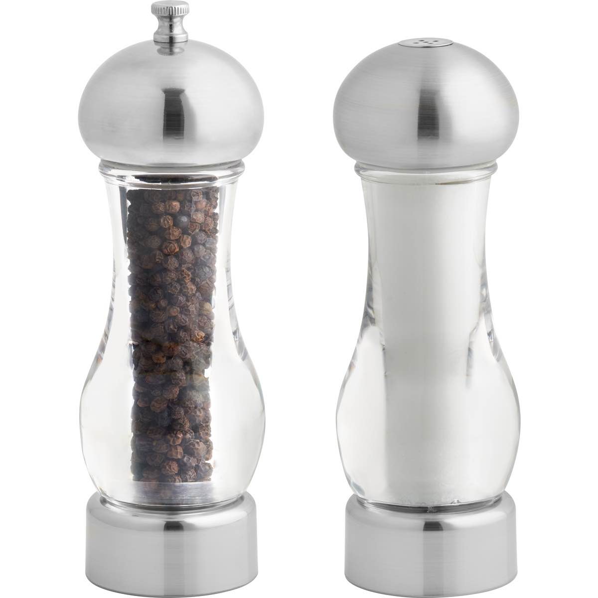 Brio Acrylic Pepper Mill & Salt Shaker Set