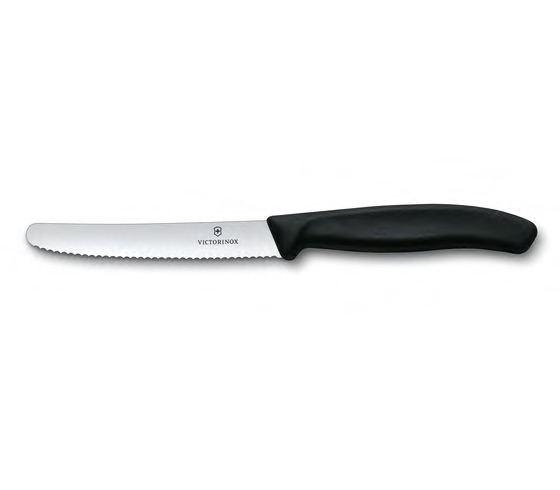 Victorinox 4" Serrated Utility Knife | Black