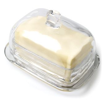 Glass Covered Butter Dish