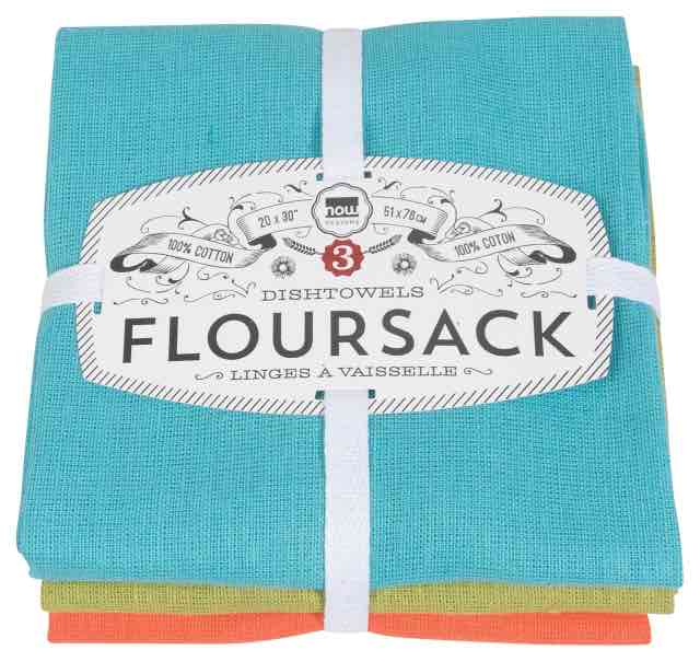 Flour Sack Tea Towels Set of 3 | Bali Blue | Cactus | Crush